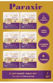 Mengu Petcare Paraxir Kedi İç Bitkisel Anti Parazit İç Köpek İç Bitkisel Anti Parazit Seti 6 Tablet Mengu Petcare Paraxir Kedi İç Bitkisel Anti Parazit İç Köpek İç Bitkisel Anti Parazit Seti 6 Tablet