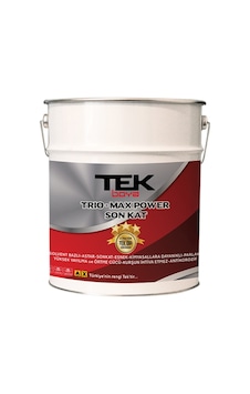Tek Trıo-max Power Antikorozif Üç Özellikli Astarlı Antipaslı Yağlı Boya 2,5 Lt Beyaz Tek Trıo-max Power Antikorozif Üç Özellikli Astarlı Antipaslı Yağlı Boya 2,5 Lt Beyaz