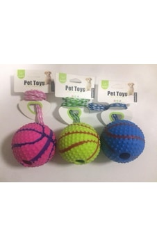 Nunbell Zilli İpli Köpek Oyun Topu 10 CM Çok Renkli Nunbell Zilli İpli Köpek Oyun Topu 10 CM Çok Renkli