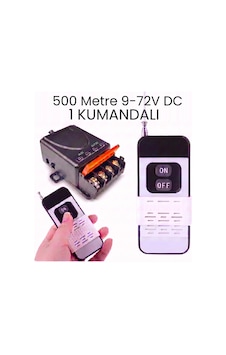 Lavat 500 Metre Menzilli 9-72v Dc 30a 1 Kumandalı Uzaktan Kumanda Ve Röle Alıcı Seti Lavat 500 Metre Menzilli 9-72v Dc 30a 1 Kumandalı Uzaktan Kumanda Ve Röle Alıcı Seti