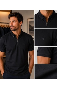 Craft Kagi Fermuarlı Polo Yaka Tişört Siyah Craft Kagi Fermuarlı Polo Yaka Tişört Siyah