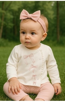 Babycosy Organik 2li Takım Ekru - Pudra-12752 Ekru Babycosy Organik 2li Takım Ekru - Pudra-12752 Ekru