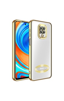 Xiaomi Redmi Note 9s Kılıf Kamera Korumalı Logo Gösteren Zore Omega Kapak Gold Xiaomi Redmi Note 9s Kılıf Kamera Korumalı Logo Gösteren Zore Omega Kapak Gold
