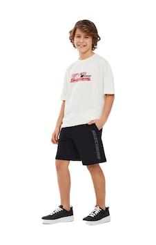 Skechers Essential B 5 İnch Çocuk Şort Sk241097-001 Siyah Skechers Essential B 5 İnch Çocuk Şort Sk241097-001 Siyah