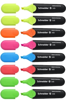 Schneider Fosforlu 150 Fosforlu Kalem Canlı Renkler Set 8'li Set Schneider Fosforlu 150 Fosforlu Kalem Canlı Renkler Set 8'li Set