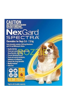 Nexgardd Spectra 3.5-7.5 Kg- 3 Tablet Skt:2027 Nexgardd Spectra 3.5-7.5 Kg- 3 Tablet Skt:2027