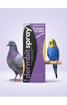 Gold Bird Dermbit Sprey 100 Cc Güvercin Ve Muhabbet Kuşu Cilt & Tüy Bakım Spreyi