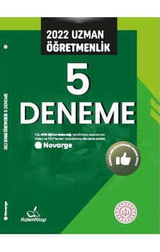 2022 Uzman Öğretmenlik 5 Deneme- Kalem Kitap