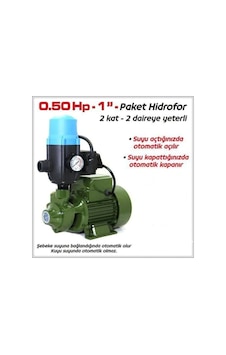 Hay-Su QB60 0.5 Hp Paket Hidrofor Otomatik Su Pompası