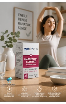 Wefortis Magnezyum Complex -3lü Kombinasyon Malat-glisinat-sitrat 60 Tablet