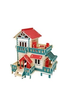 Ahşap 3d 2 Katli Kirmizi Ev Maket Ahşap 3d 2 Katli Kirmizi Ev Maket