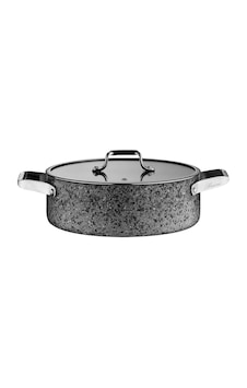 Brioni Stone-h 30 Cm Basık Tencere Siyah