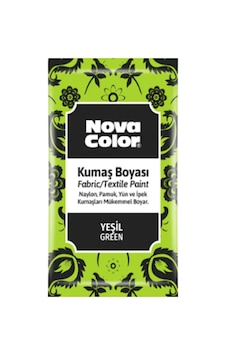 Nova Color Toz Kumaş Boyası Yeşil - 4 Adet Ve 1 Adet Sabitleyici Diğer Nova Color Toz Kumaş Boyası Yeşil - 4 Adet Ve 1 Adet Sabitleyici Diğer
