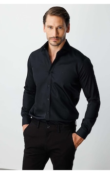 İgs Siyah Slim Fit Dar Kalıp Klasik Yaka Düz Uzun Kollu Cepsiz %100 Pamuk Non Iron Gömlek -26242 SİYAH İgs Siyah Slim Fit Dar Kalıp Klasik Yaka Düz Uzun Kollu Cepsiz %100 Pamuk Non Iron Gömlek -26242 SİYAH