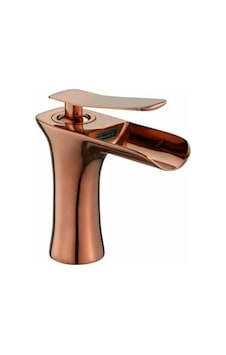 Bakır Rose Şelale Akışlı Lavabo Bataryası Bakır Rose Şelale Akışlı Lavabo Bataryası