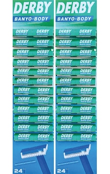 Derby Banyo - Body Tıraş Bıçağı Kartela 2 x 24'lü Derby Banyo - Body Tıraş Bıçağı Kartela 2 x 24'lü