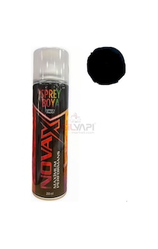 Novax Sprey Boya Siyah 200 Ml 1 Adet Novax Sprey Boya Siyah 200 Ml 1 Adet