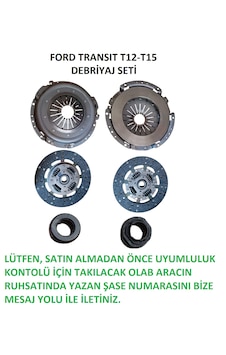 Ford Transit T12 T15 Debriyaj Seti Baskı Balata 1991 - 2000 Arası