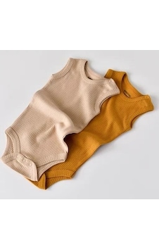 BabyCosy Modal 2 Li Askılı Kollu Badi 001 BabyCosy Modal 2 Li Askılı Kollu Badi 001