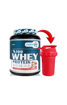 Whey Protein 976 Gr Çilek Aromalı Protein Tozu 24 Gram Protein 32 Servis Shaker Hediyeli Whey Protein 976 Gr Çilek Aromalı Protein Tozu 24 Gram Protein 32 Servis Shaker Hediyeli