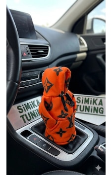 Lv Desen Otomobil Polar Vites Topuzu Kılıfı Hoodie Vites Topuz Sweat Çok Renkli Lv Desen Otomobil Polar Vites Topuzu Kılıfı Hoodie Vites Topuz Sweat Çok Renkli