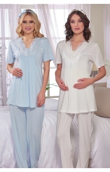emose hamile pijama takımmı Çok Renkli