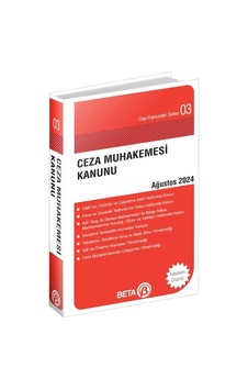 Cep Kanunları Serisi 03 - Ceza Muhakemesi Kanunu Cep Boy Cep Kanunları Serisi 03 - Ceza Muhakemesi Kanunu Cep Boy