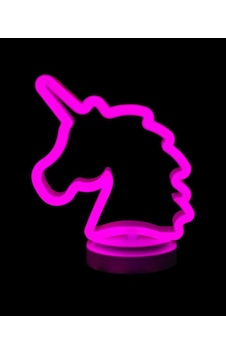 Neon Işıklı Unicorn Masa Gece Lambası Pil+usb Diğer Neon Işıklı Unicorn Masa Gece Lambası Pil+usb Diğer