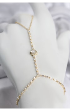 Gold Renk Pirinç Zirkon Taşlı Kalp Model Şahmeran Altın Gold Renk Pirinç Zirkon Taşlı Kalp Model Şahmeran Altın