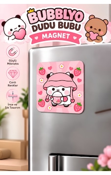 Dudu Bubu Dekoratif Buzdolabı Magneti Pembe Dudu Bubu Dekoratif Buzdolabı Magneti Pembe