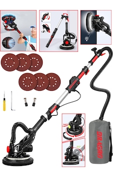 Dragro DRG-58l Profesyonel Led Işıklı Alçıpan Duvar Zımpara Makinesi Gri - Kırmızı Dragro DRG-58l Profesyonel Led Işıklı Alçıpan Duvar Zımpara Makinesi Gri - Kırmızı