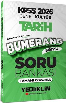 Yediiklim Yayınları 2026 Kpss Genel Kültür Bumerang Tarih Tamamı Çözümlü Soru Bankası Yediiklim Yayınları 2026 Kpss Genel Kültür Bumerang Tarih Tamamı Çözümlü Soru Bankası