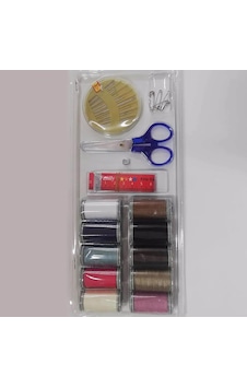 Promosyonca Temel Dikiş Seti, 10 Renkli İplik Makarası, Makas, İğne Ve Mezura İçeren Mini Set Diğer Promosyonca Temel Dikiş Seti, 10 Renkli İplik Makarası, Makas, İğne Ve Mezura İçeren Mini Set Diğer