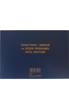 Kocaoluk Öğretmen-memur Ve Diğer Personel Sicil Defteri Kocaoluk Öğretmen-memur Ve Diğer Personel Sicil Defteri