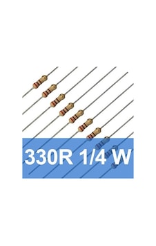 10 Adet 330 Ohm Direnç 1/4 Watt 10 Adet 330 Ohm Direnç 1/4 Watt