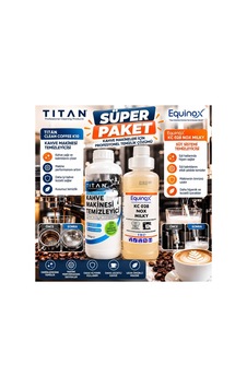 Tıtan Clean Coffee K10 + Equinox Kc 028 Nox Mılky Profesyonel Kahve Makinesi Temizlik Seti - 939633459 Diğer