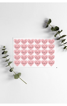 Renkli Kalpli Thank You Teşekkür Stickers Çıkartma Pytkstk071 Renkli Kalpli Thank You Teşekkür Stickers Çıkartma Pytkstk071