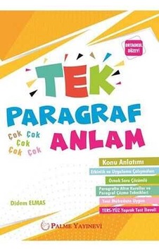 Palme 8.Sınıf Tek Paragraf Çok Anlam Konu Anlatımlı Tersyüz Palme 8.Sınıf Tek Paragraf Çok Anlam Konu Anlatımlı Tersyüz