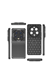 Xiaomi Mi 13 Ultra Kılıf Kamera Çıkıntılı Karbon Fiber Dokulu Renk Atmaz Kapak Negro