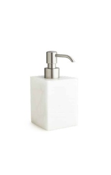 Baster Square Sıvı Sabunluk, Tezgah Üstü - Doğaltaş/krom Krom