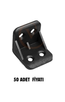 Pls. L Köşe Bağlantı Siyah 50 Adet Pls. L Köşe Bağlantı Siyah 50 Adet