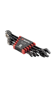 Würth Düz Yıldız Cırcırlı Anahtar Seti 5 Parça Reinhold Würth İmzalı Würth Düz Yıldız Cırcırlı Anahtar Seti 5 Parça Reinhold Würth İmzalı