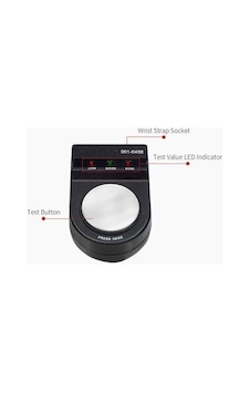 Antistatik Esd Kablolu Bileklik Test Cihazı Iz-w498 Antistatik Esd Kablolu Bileklik Test Cihazı Iz-w498