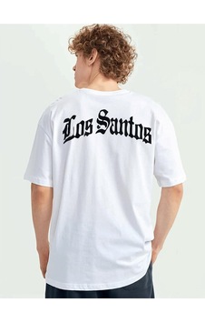 Pisa Art Beyaz Gta Los Santos Baskılı Unisex Oversize Bisiklet Yaka Kısa Kollu T-shirt Rsts2025 Beyaz Pisa Art Beyaz Gta Los Santos Baskılı Unisex Oversize Bisiklet Yaka Kısa Kollu T-shirt Rsts2025 Beyaz