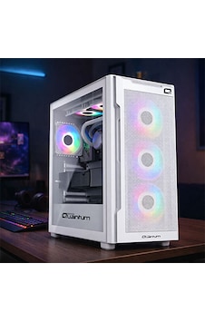 Quantum Snapfire SP1410 i5-14400F 16 GB 512 GB SSD 8 GB RTX5060 Dos Masaüstü Oyuncu Bilgisayarı Beyaz