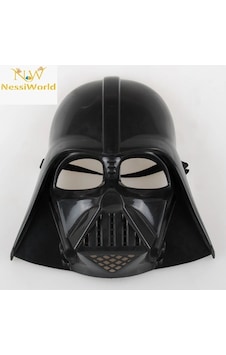 Çocuk Boy Yıldız Savaşları Darth Vader Maskesi Ve 90 Cm Pelerin Seti Siyah