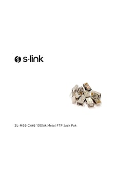 S-Link SL-M66 CAT6 100'lü FTP Metal Jack