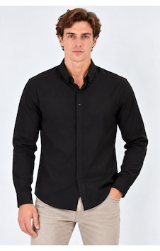 Classics Men Re Port Uzun Kol Slim Fit Erkek Kapalı Patlı Gömlek - 7791 Siyah Classics Men Re Port Uzun Kol Slim Fit Erkek Kapalı Patlı Gömlek - 7791 Siyah