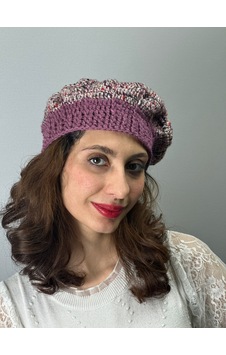 Gönülden Tasarım El Örgüsü Fransız Kadın Ressam Bere Pembe Gönülden Tasarım El Örgüsü Fransız Kadın Ressam Bere Pembe