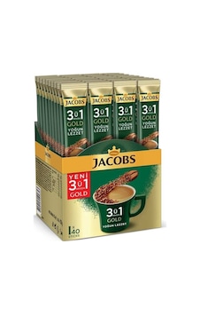 Jacobs 3ü1 Arada Gold Kahve Karışımı Yoğun Lezzet 8 x 40'lı Jacobs 3ü1 Arada Gold Kahve Karışımı Yoğun Lezzet 8 x 40'lı